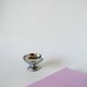 Set of 4 low stainless steel bowls 1970 9 x 5 cm
