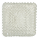 Square ceiling light in molded glass