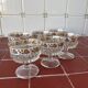 6 vintage ice cream/dessert bowls – Flower "Flower Power" design – Year