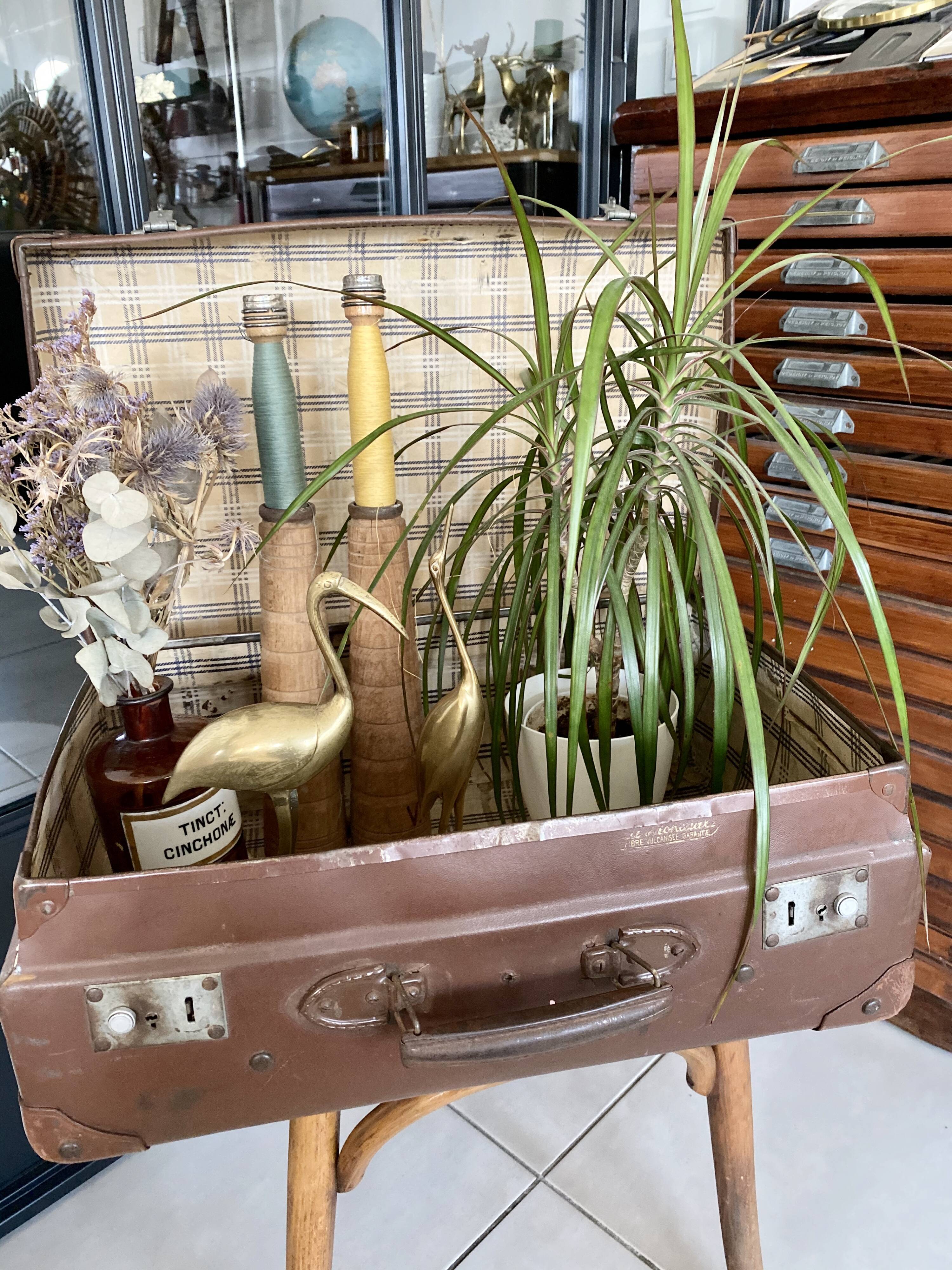 Former vintage suitcase "La Mondiale"