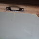 Small toilet furniture or pharmacy with art deco mirror