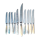 10 horn handle knives including 4 Berthier Valence - 5 logo with the crown 202