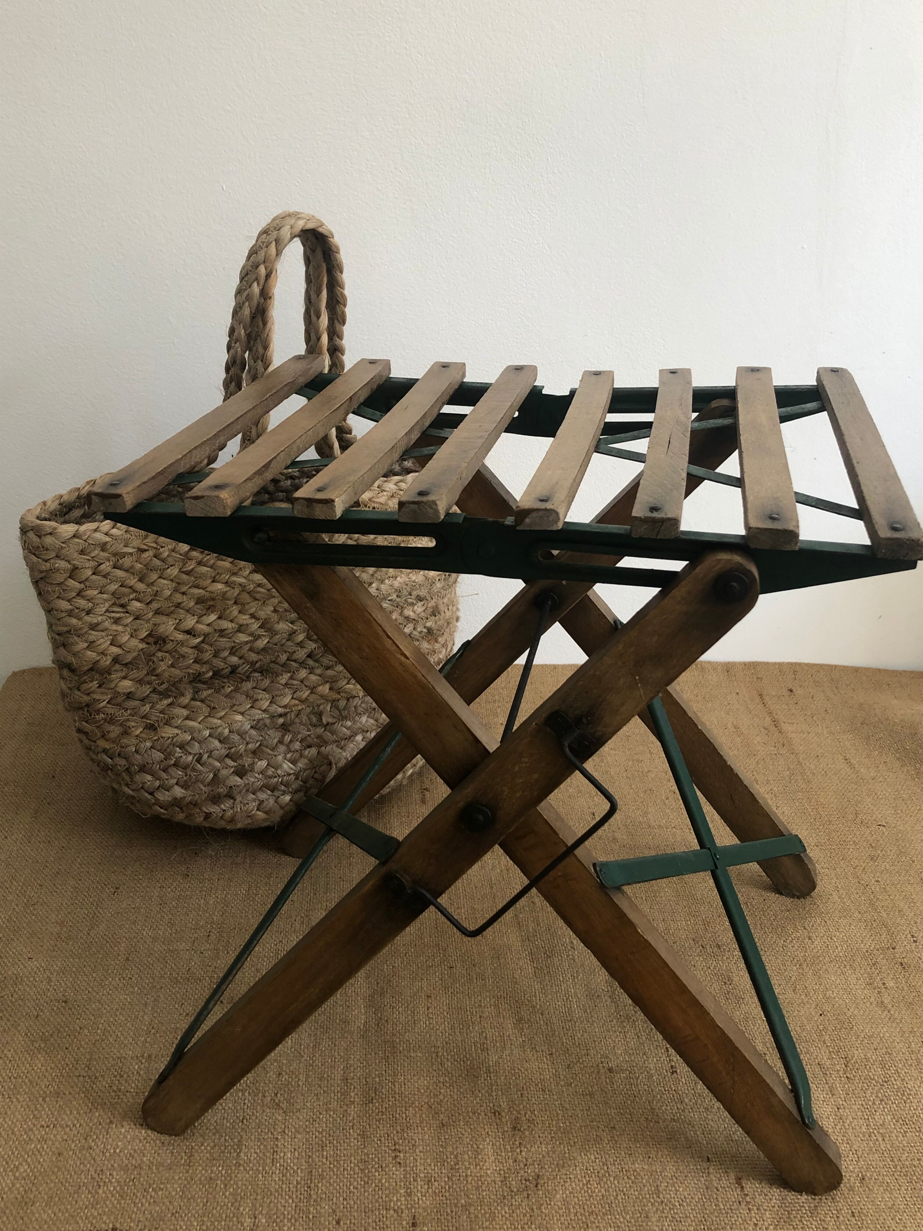 Folding stool of fisherman or painter