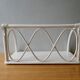 White rattan wall shelf, original colour