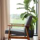 Scandinavian modern armchair graphite corduroy H.Lis