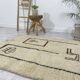 Handmade wool Berber rug 200 X 100 CM