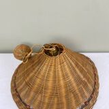 Vintage wicker pendant light