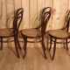 Série de x6 chaises bistrot Hofmann modèle aile d'ange