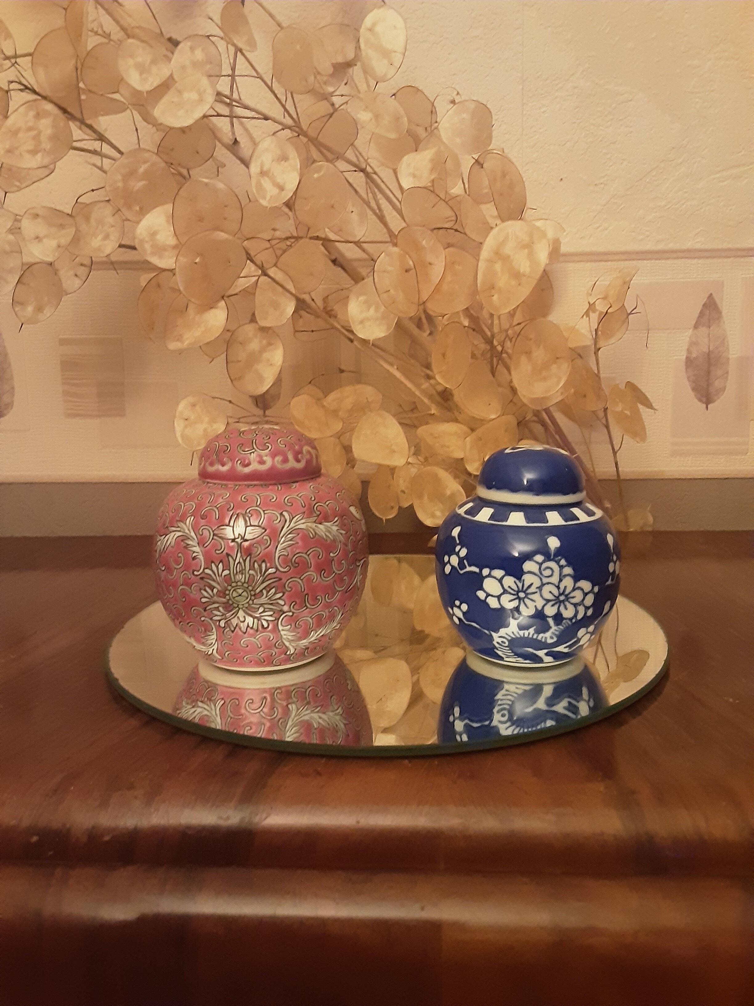 Set 2 vintage porcelain boxes