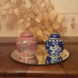 Set 2 vintage porcelain boxes