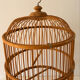 Large bamboo and rattan birdcage from the 1970s.