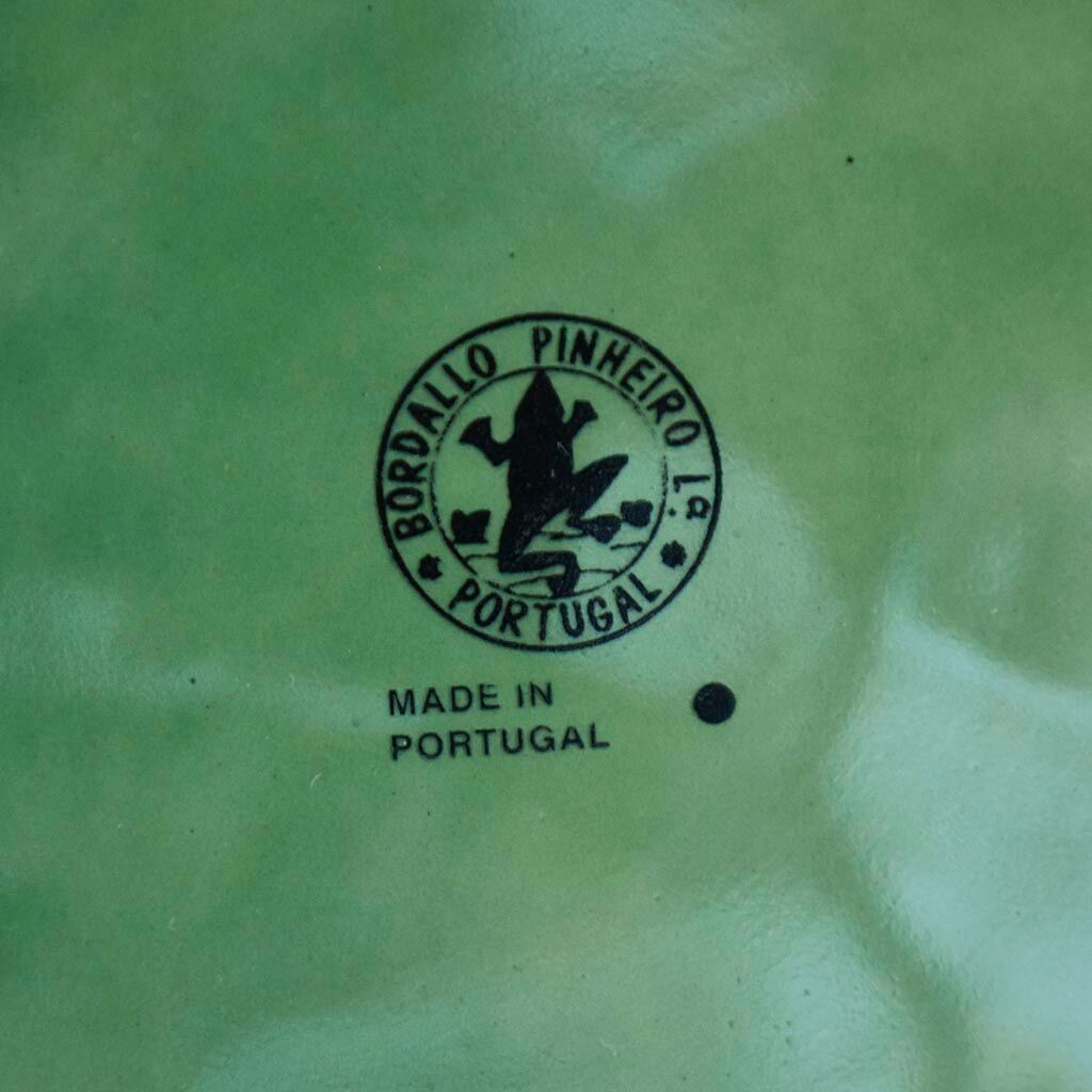 Lot service 6 dessert plates and 1 green dish Bordallo Pinheiro Portugal rabbit rabbit vintage