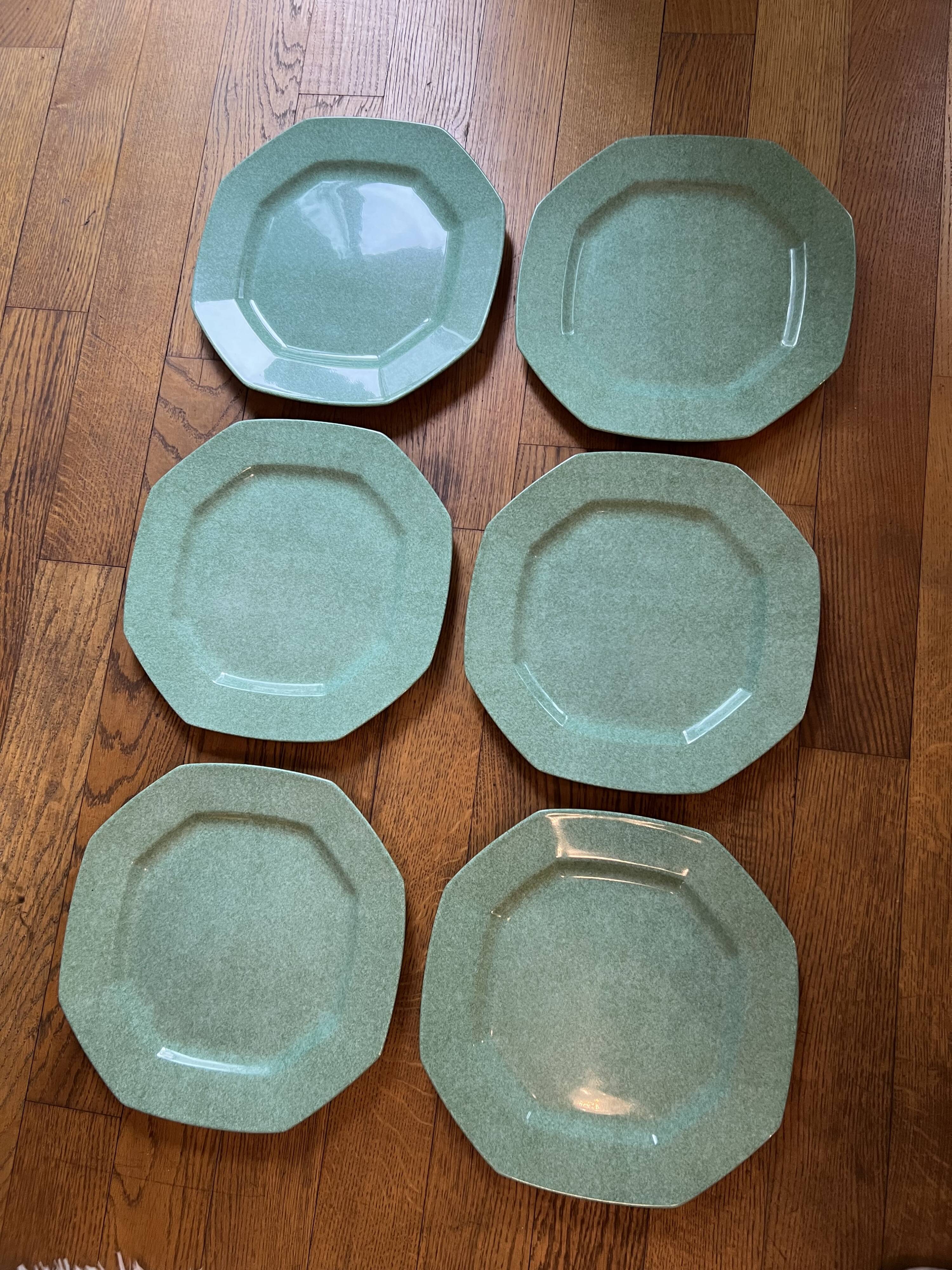 Service of 18 pieces in Limoges porcelain by Jammet-Seignolles – Celadon