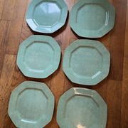 Service 18 pièces en porcelaine de Limoges Jammet-Seignolles – Céladon