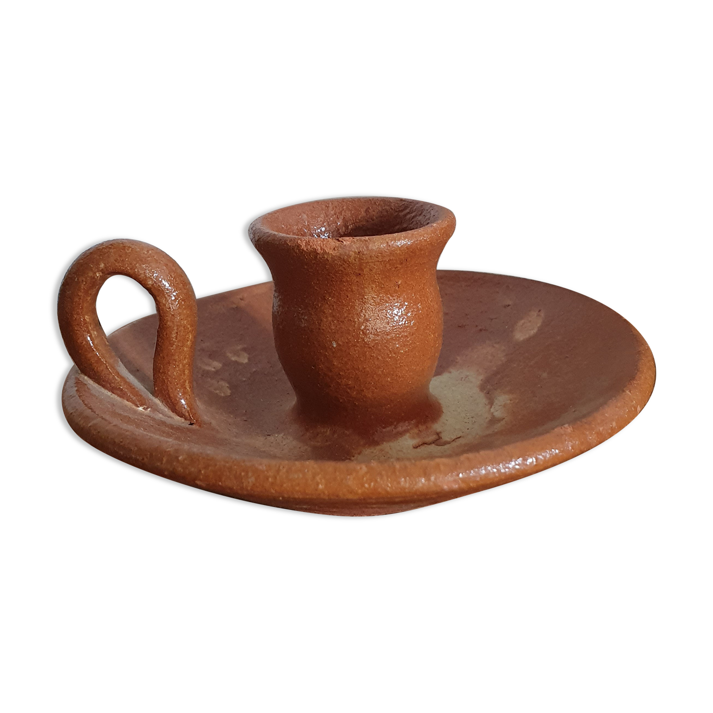 Sandstone handle candle holder