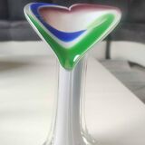 Vase Soliflore Fleur d Arum Design en verre d Art soufflé Murano/Jack in the Pulpit. Haut 20 cm