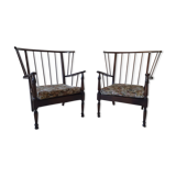 Pair of escaped armchairs