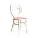 Baumann Seagull chair from the 70s in white lacquered wood and velvet