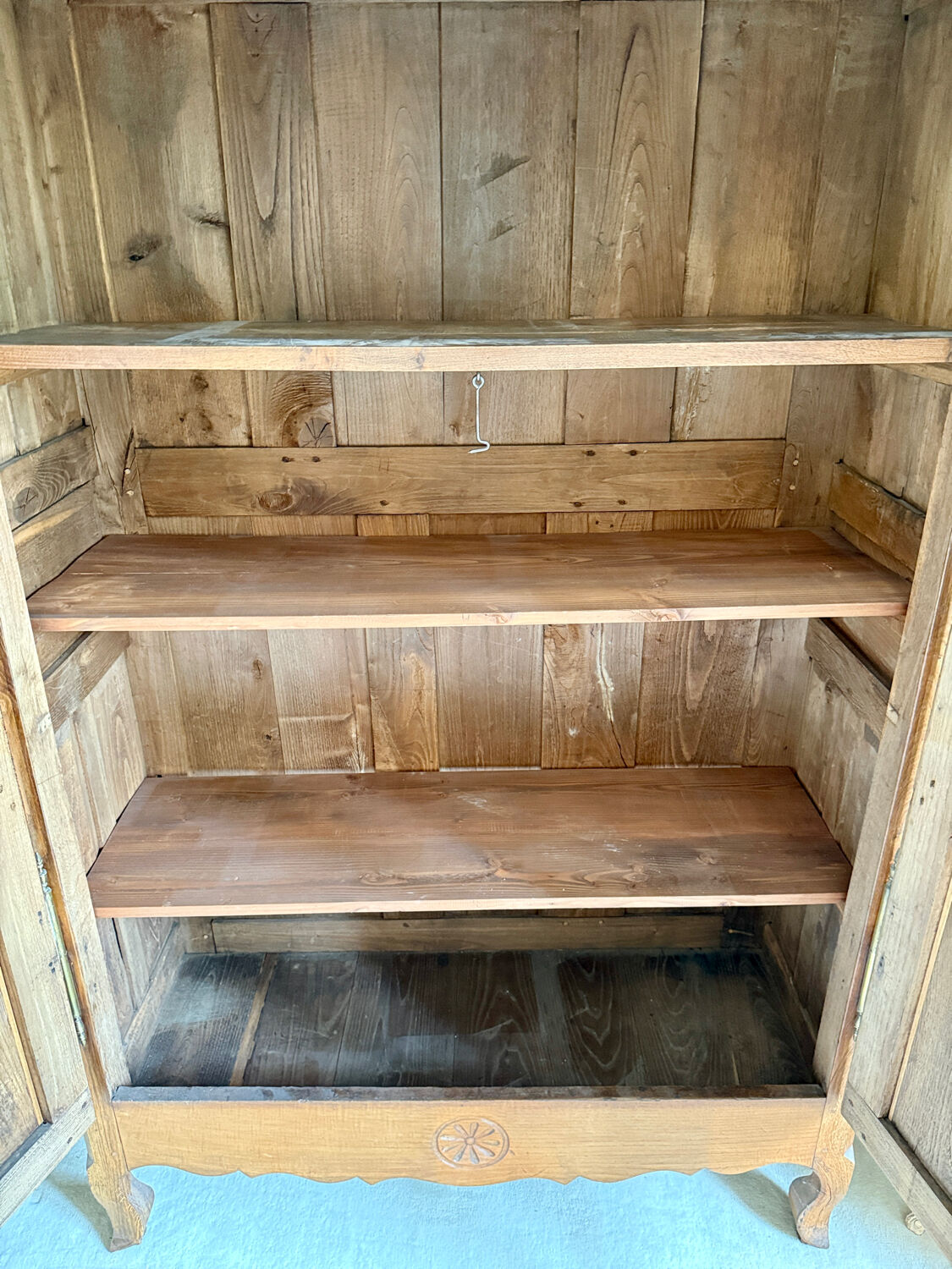 19th century oak wedding armoire