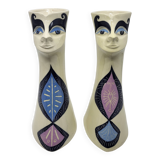 Pair of anthropomorphic vases Gabrielle Mackiewicz French 1970