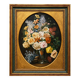 G. Carlier. Still life signed with flowers in a beautiful frame.