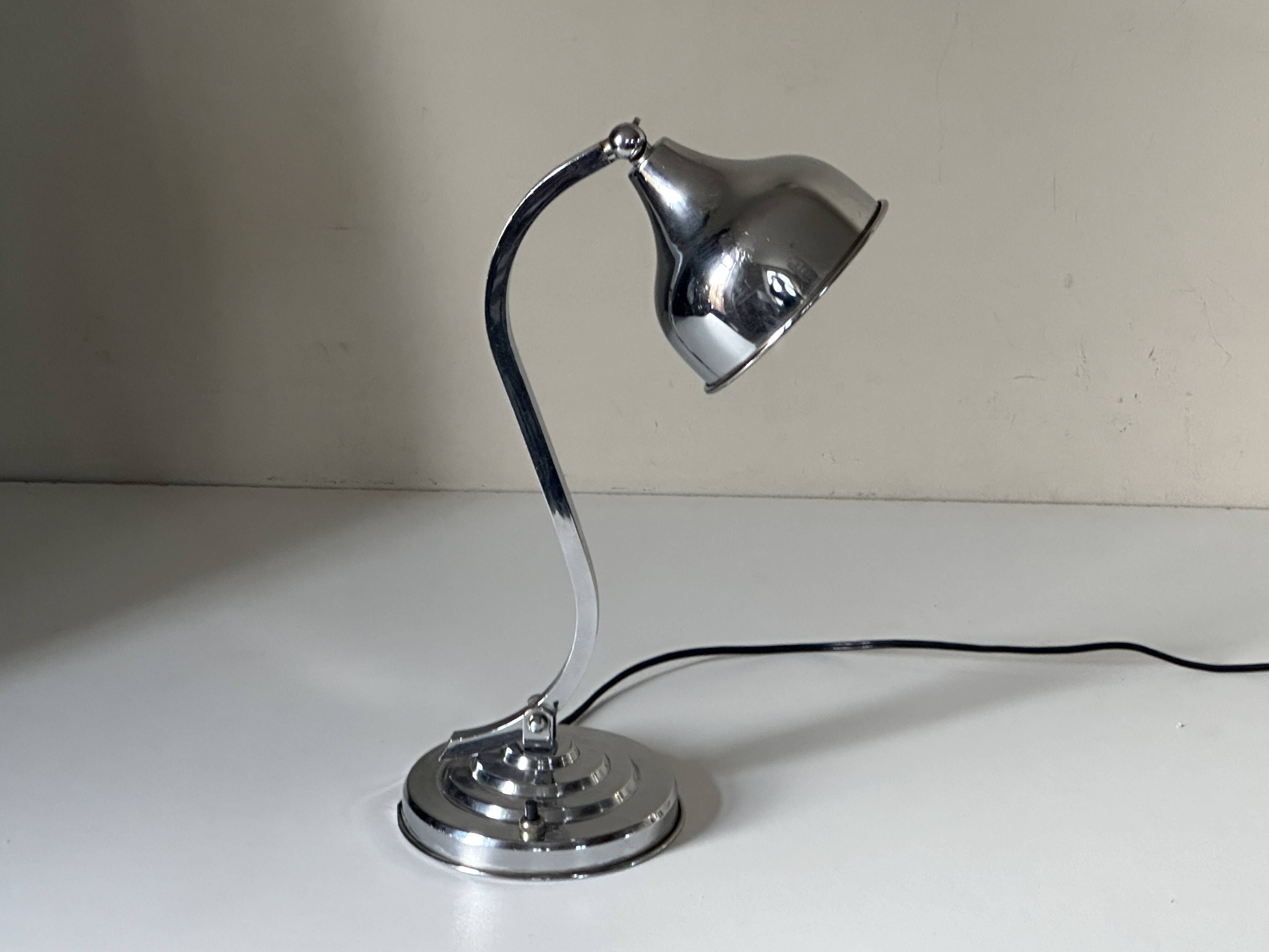 Vintage 50s design swan neck lamp