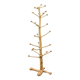 Brutalist coat rack on boxwood stand