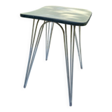 Vintage Formica stool with Eiffel legs
