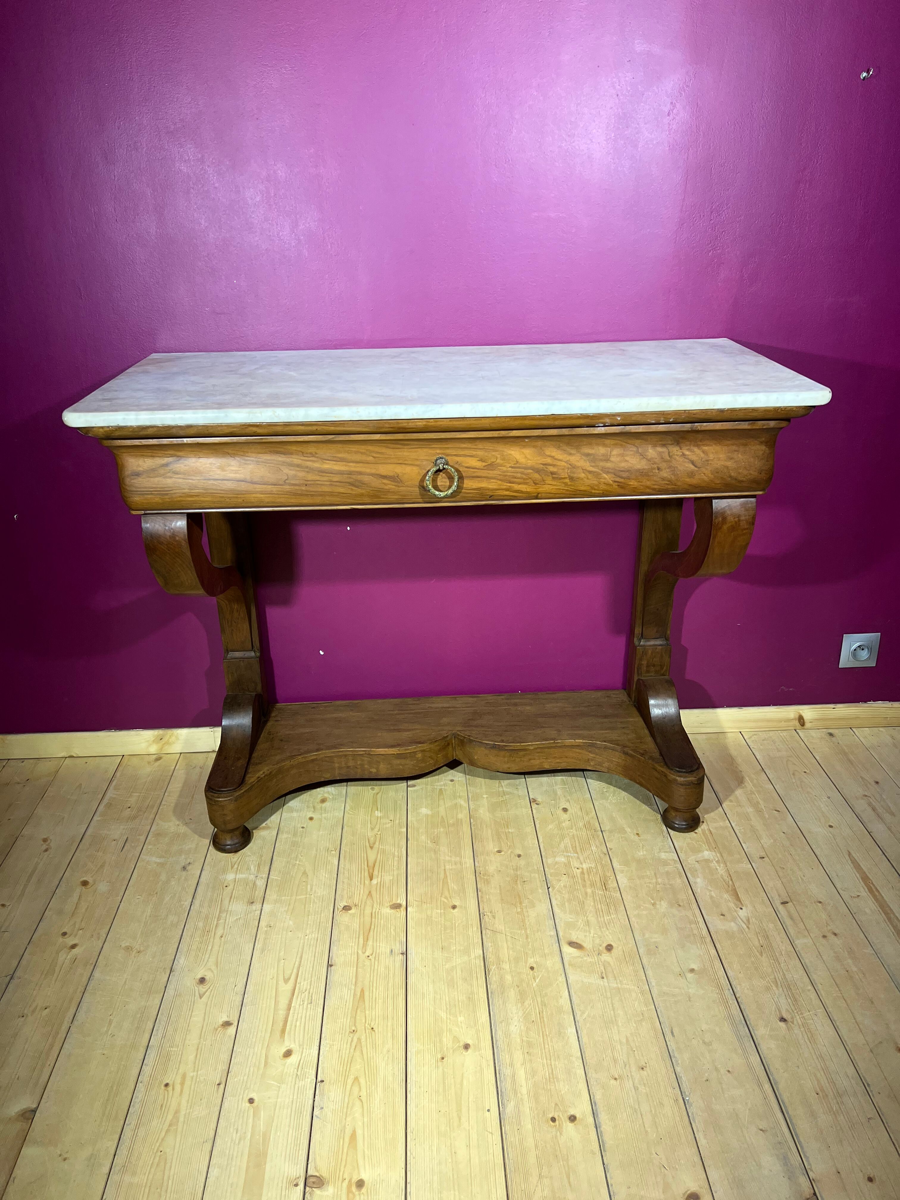 Console in marble & wood art of the XIX eme deco style!