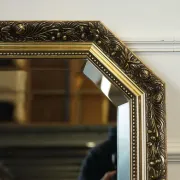 Vintage Wall Mirror Ornate with Sculpted Details