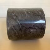 Black gray marble pencil pot