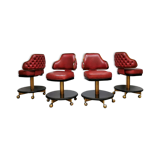 Vintage stools easy office chairs  Gasser ‘Casino vibes’ set of 4