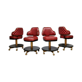 Vintage stools easy office chairs  Gasser ‘Casino vibes’ set of 4