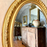 Old oval mirror late nineteenth