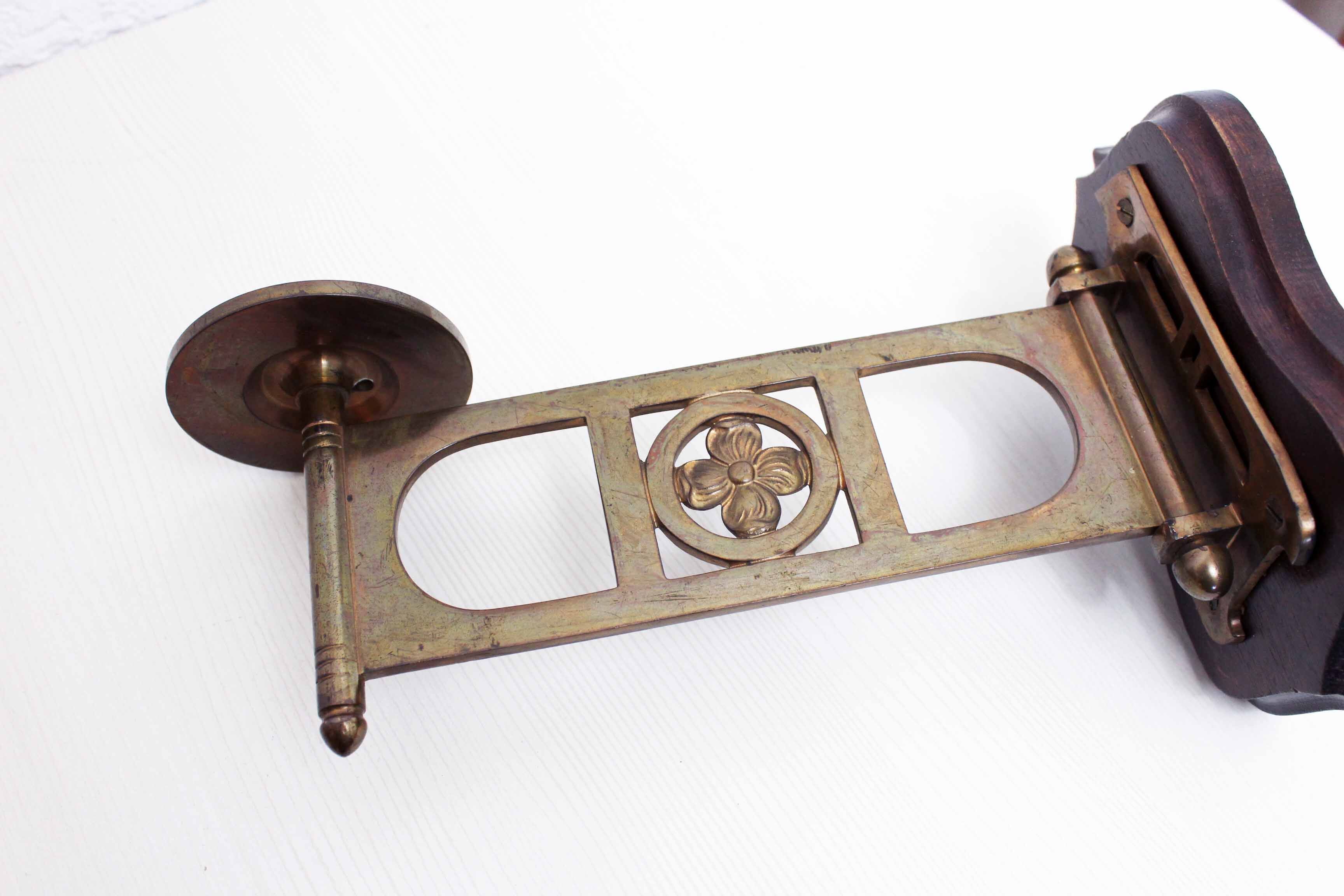 Pair of wall candle holders