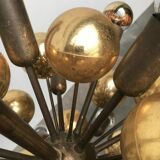 Atomic Brass Ceiling Suspension by Dorothee Becker for Cosack, 1970s.