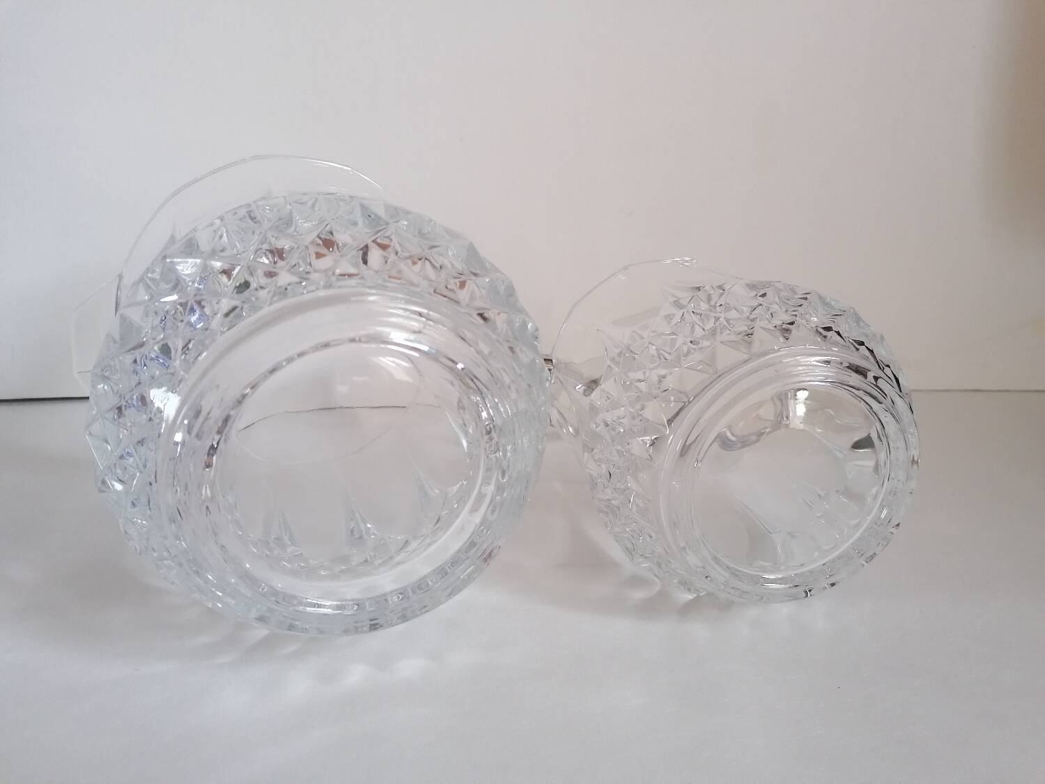 Lot 2 seaux cristal champagne glaçons
