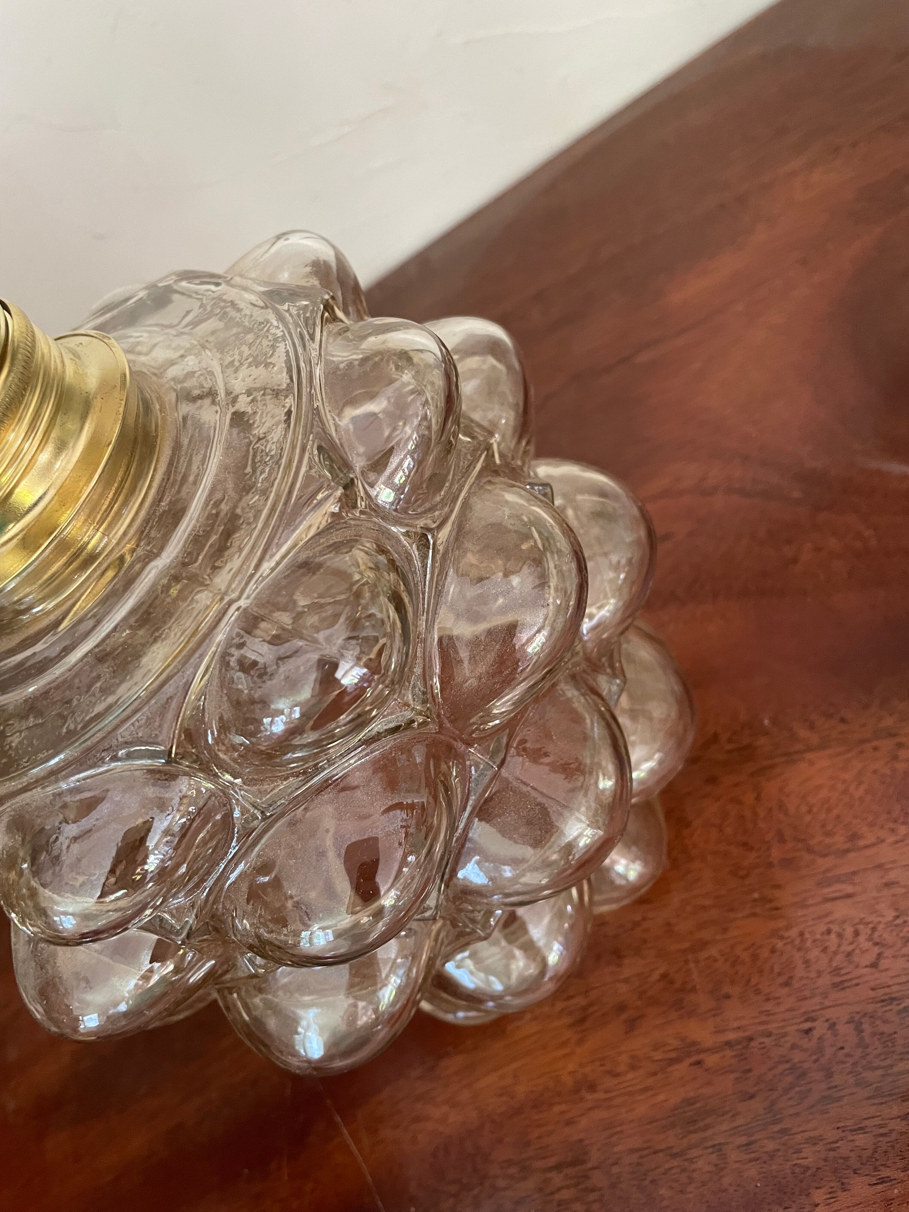 Amber glass pendant lamp Helena Tynell