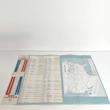 Vintage map USA 1970 America