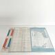 Vintage map USA 1970 America