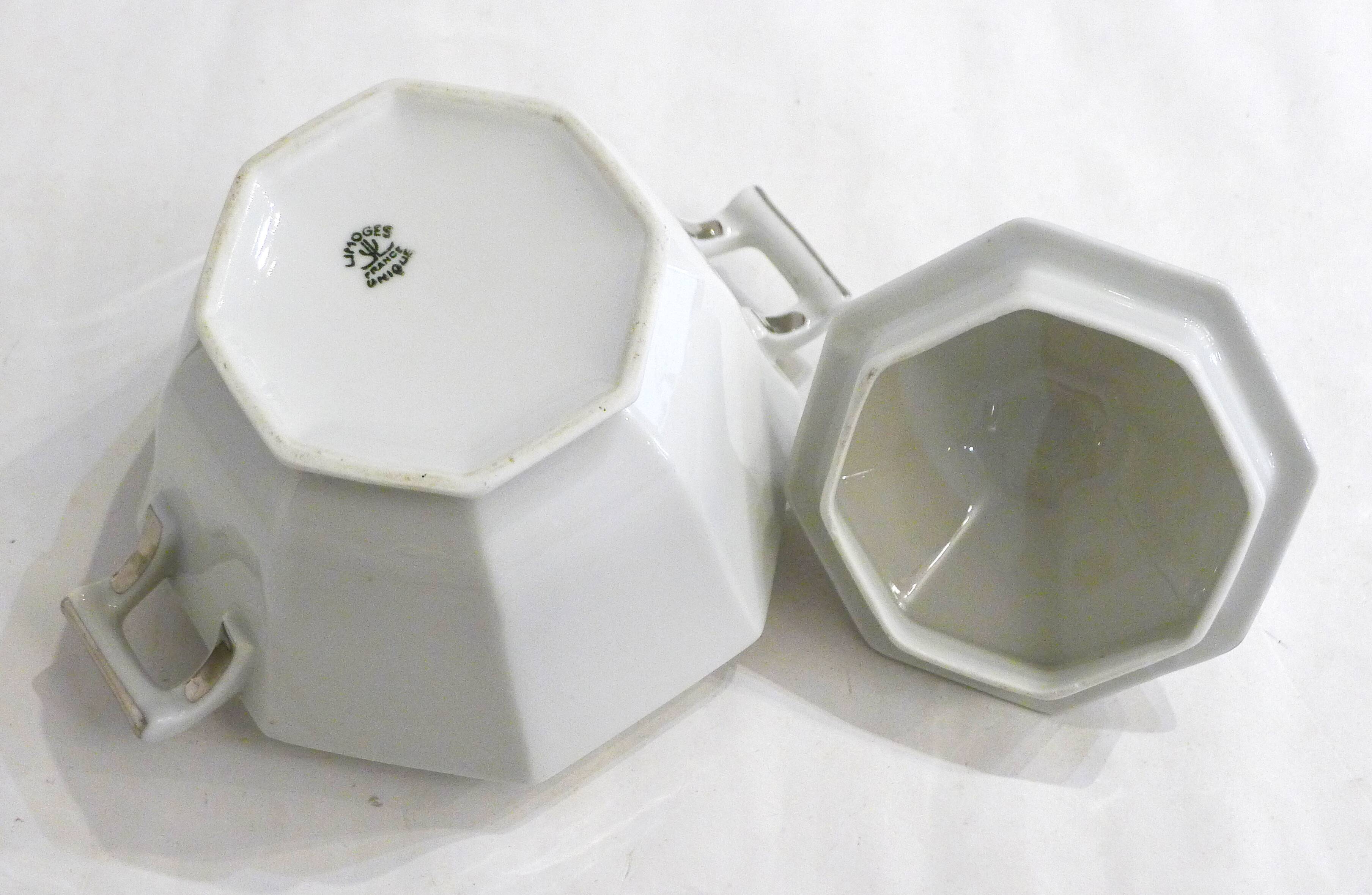 TLB Limoges Porcelain Art Deco Sugar