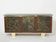 Brutalist Belgian enfilade in rosewood, resin, and brass from around 1970.