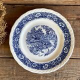 6 Staffordshire England “countryside” dinner plates