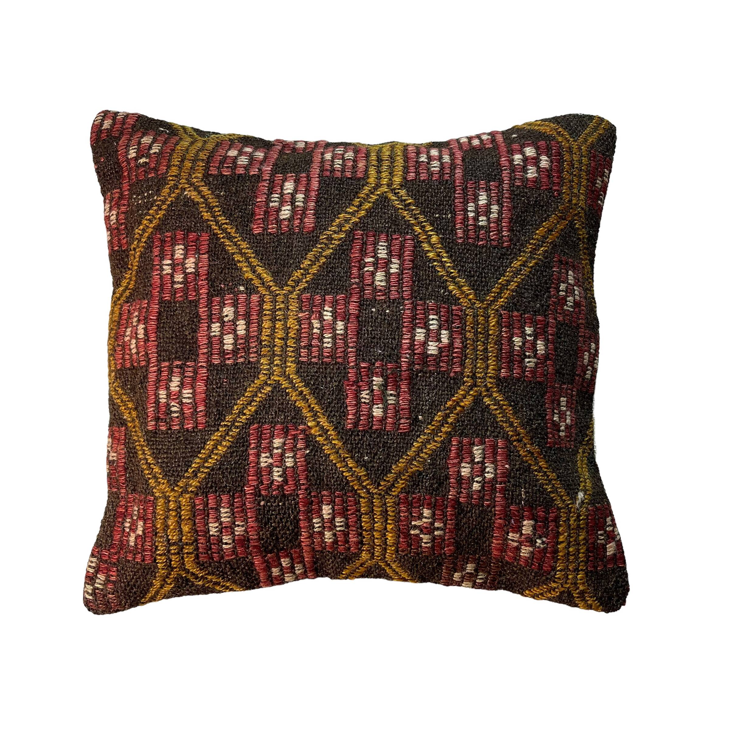 Vintage turkish Kilim Cushion Cover , 45 x 45 cm