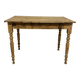 Farm table with turned legs