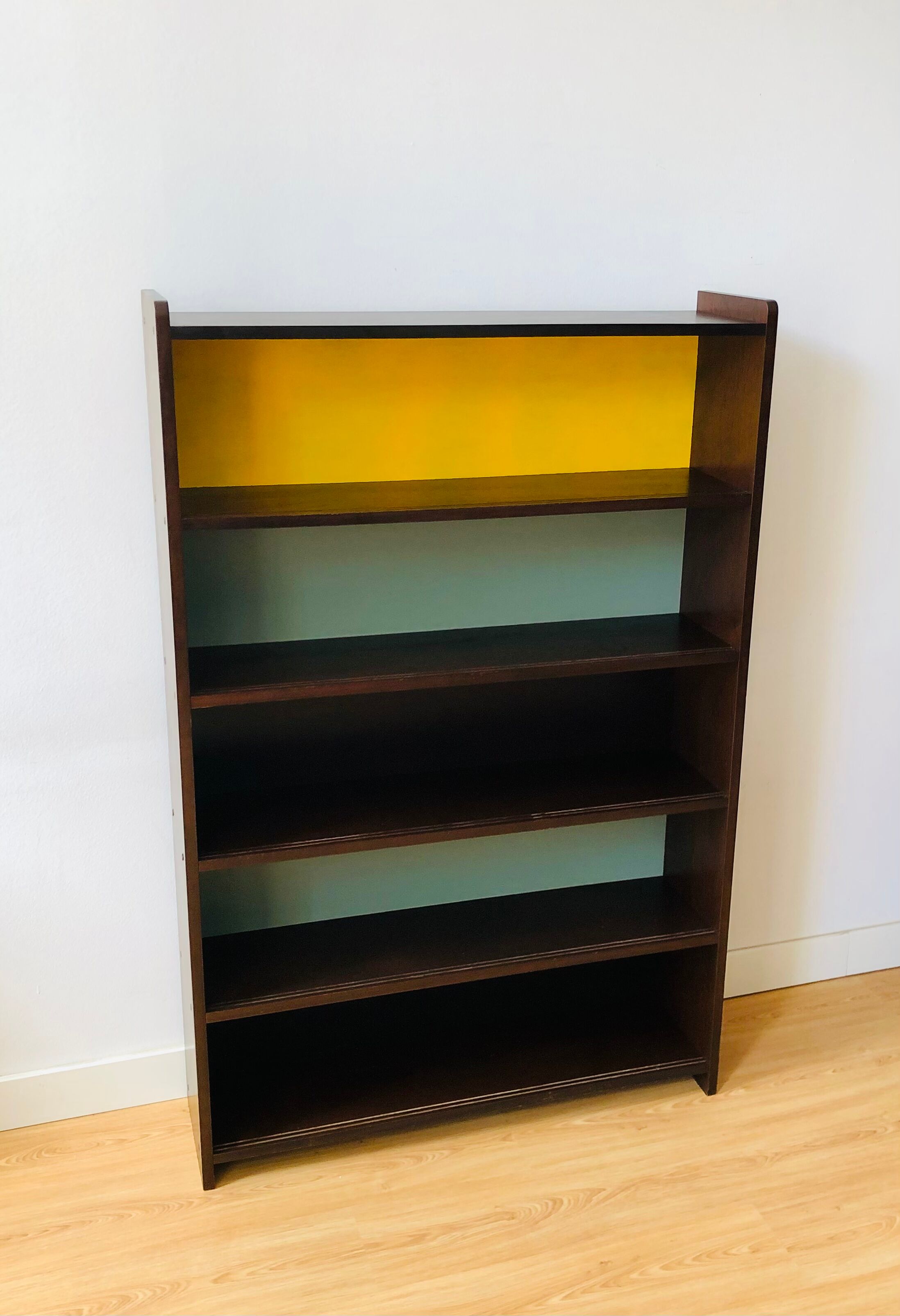 Vintage wooden showcase library 1950