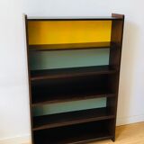 Vintage wooden showcase library 1950