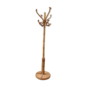 Perroquet en bambou vintage