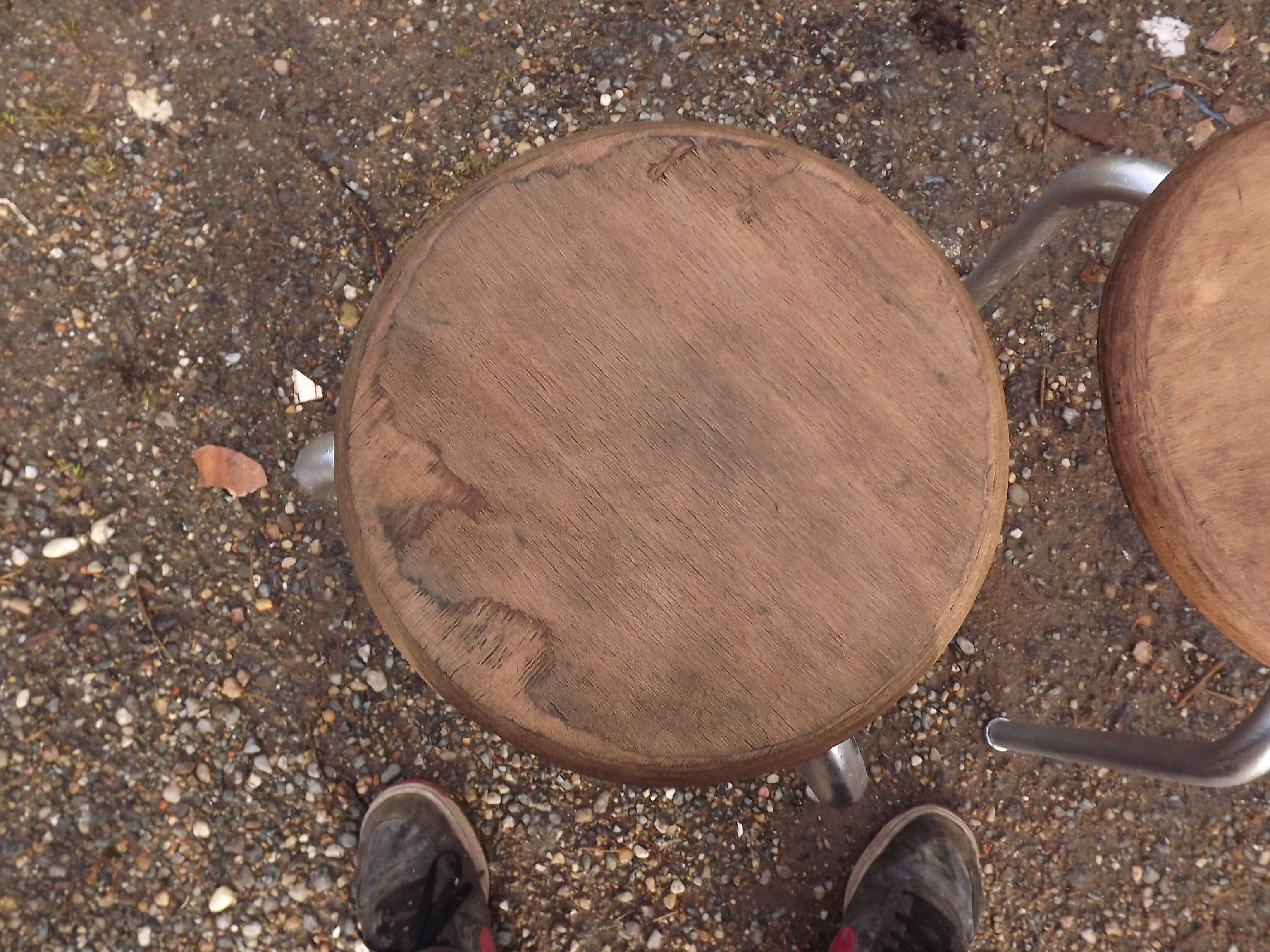 Pair of industrial stools