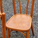 Set of 6 old bistro chairs